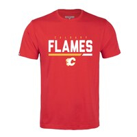 Men's Levelwear Red Calgary Flames Logo Richmond T-Shirt
