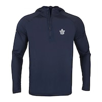 Men's Levelwear Navy Toronto Maple Leafs Zander Insignia Core Quarter-Zip Pullover Hoodie