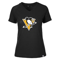 Women's Levelwear Black Pittsburgh Penguins Ariya Core V-Neck T-Shirt