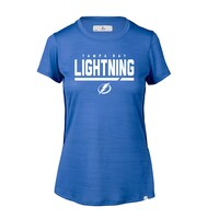 Women's Levelwear Heather Royal Tampa Bay Lightning Lux Underline T-Shirt