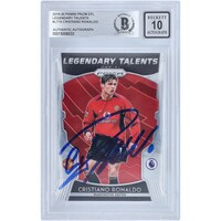 Cristiano Ronaldo Manchester United Autographed 2019-20 Panini Prizm Legendary Talents #LT-10 BAS Authenticated 10 Card