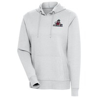 Women's Antigua Heather Gray New Mexico State Aggies Action Pullover Hoodie