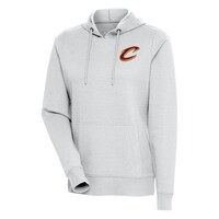 Women's Antigua Heather Gray Cleveland Cavaliers Action Pullover Hoodie