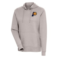 Women's Antigua Oatmeal Indiana Pacers Action Pullover Hoodie