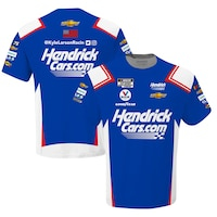 Men's Hendrick Motorsports Team Collection Blue Kyle Larson HendrickCars.com Sublimated Team Uniform T-Shirt