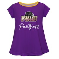 Girls Youth Purple Prairie View A&M Panthers A-Line T-Shirt