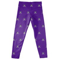 Youth Purple Weber State Wildcats All Over Print Leggings