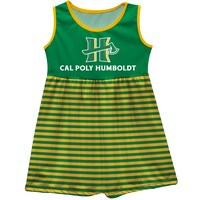 Girls Youth Green Humboldt State Jacks Tank Dress