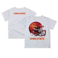 Infant White Iowa State Cyclones Dripping Helmet T-Shirt