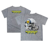 Infant Gray Morehead State Eagles Dripping Helmet T-Shirt