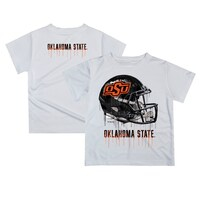 Infant White Oklahoma State Cowboys Dripping Helmet T-Shirt