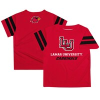 Infant Red Lamar Cardinals Stripes On Sleeve T-Shirt