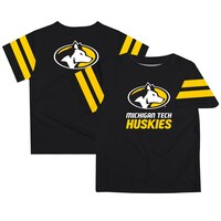 Infant Black Michigan Tech Huskies Stripes On Sleeve T-Shirt
