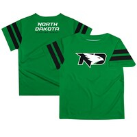 Infant North Dakota Kelly Green Stripes On Sleeve T-Shirt
