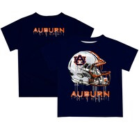 Toddler Navy Auburn Tigers Dripping Helmet T-Shirt