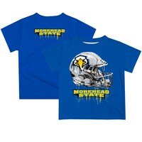 Toddler Blue Morehead State Eagles Team Logo Dripping Helmet T-Shirt