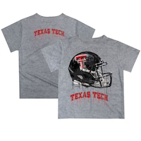 Toddler Gray Texas Tech Red Raiders Team Logo Dripping Helmet T-Shirt