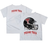 Toddler White Texas Tech Red Raiders Team Logo Dripping Helmet T-Shirt