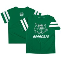 Toddler Green Northwest Missouri State Bearcats Team Logo Stripes T-Shirt
