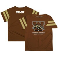 Toddler Brown Western Michigan Broncos Team Logo Stripes T-Shirt