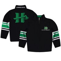Youth Black Humboldt State Jacks Team Logo Quarter-Zip Pullover Sweatshirt