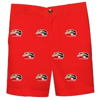 Youth Red Southern Illinois Edwardsville Cougars Team Logo Structured Shorts