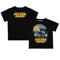 Youth Black Albany State Golden Rams Team Logo Dripping Helmet T-Shirt