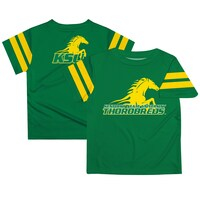 Youth Green Kentucky State Thorobreds Team Logo Stripes T-Shirt