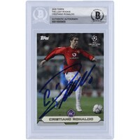 Cristiano Ronaldo Manchester United Autographed 2020 Topps The Lost Rookie #CRO304R BAS Authenticated Card