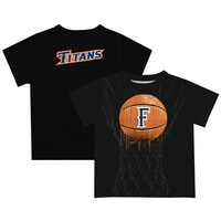 Infant Black Cal State Fullerton Titans Dripping Basketball T-Shirt