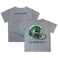 Infant Gray Colorado State Rams Dripping Helmet T-Shirt