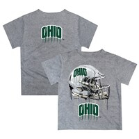 Infant Gray Ohio Bobcats Dripping Helmet T-Shirt