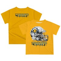 Youth Gold Morehead State Eagles Dripping Helmet T-Shirt