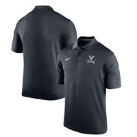Men's Nike Black Virginia Cavaliers Dark Mode Logo Varsity Performance Polo