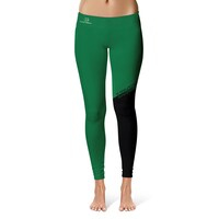 Women's Green/Black Humboldt State Jacks Letter Color Block Yoga Leggings