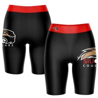 Women's Black/Red Southern Illinois Edwardsville Cougars Plus Size Logo Bike Shorts
