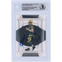 Aaron Rodgers Green Bay Packers Autographed 2021 Panini National Treasures #64 #31/99 Beckett Fanatics Witnessed Authenticated Card