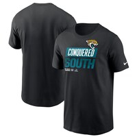Men's Nike Black Jacksonville Jaguars 2022 AFC South Division Champions Locker Room Trophy Collection T-Shirt