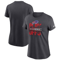 Women's Nike Anthracite Buffalo Bills 2022 NFL Playoffs Iconic T-Shirt