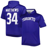 Men's Fanatics Branded Auston Matthews Blue Toronto Maple Leafs Big & Tall Name & Number Pullover Hoodie
