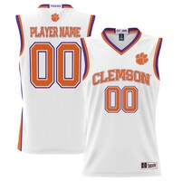Youth Game Day Greats White Clemson Tigers NIL Pick-A-Player Lightweight Basketball Jersey