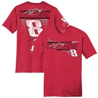 Men's Richard Childress Racing Team Collection Heather Red Kyle Busch 3-Spot Lifestyle T-Shirt