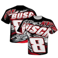 Men's Richard Childress Racing Team Collection Black Kyle Busch Sublimated High Bank Total Print T-Shirt