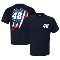 Men's Hendrick Motorsports Team Collection Navy Alex Bowman Exclusive Tonal Flag T-Shirt
