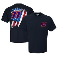 Men's Joe Gibbs Racing Team Collection Navy Denny Hamlin Exclusive Tonal Flag T-Shirt