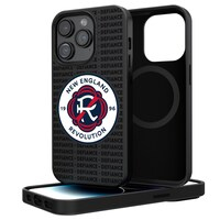 New England Revolution Text Backdrop iPhone Magnetic Bump Case