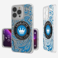 Charlotte FC iPhone Paisley Design Clear Case