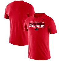 Men's Nike Red Georgia Bulldogs College Football Playoff 2022 National Champions Legend Performance T-Shirt
