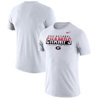 Men's Nike White Georgia Bulldogs College Football Playoff 2022 National Champions Legend Performance T-Shirt