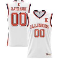 Youth GameDay Greats White Illinois Fighting Illini NIL Pick-A-Player Men's Lightweight Basketball Jersey